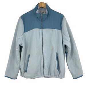 Athletic Works Womens Heavy Fleece Jacket Size 2XL Blue EUC Full Zip 2397